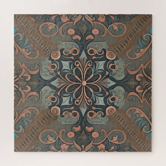 Homely cottage-patroon legpuzzel (Horizontaal)