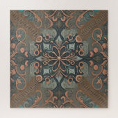 Homely cottage-patroon legpuzzel (Verticaal)