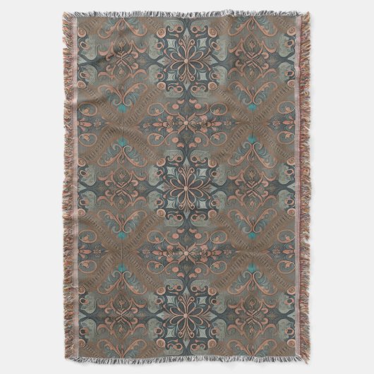 Homely cottage pattern deken (Voorkant Verticaal)