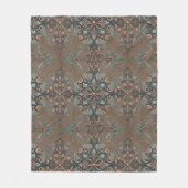 Homely cottage pattern fleece deken (Voorkant)