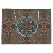 Homely cottage pattern groot cadeauzakje (Achterkant)