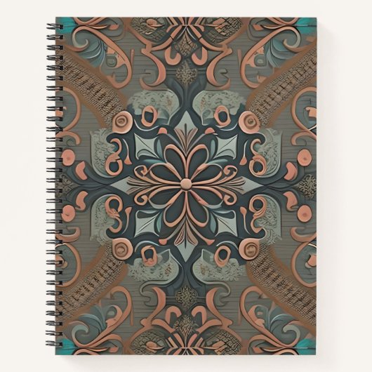 Homely cottage pattern notitieboek (Voorkant)