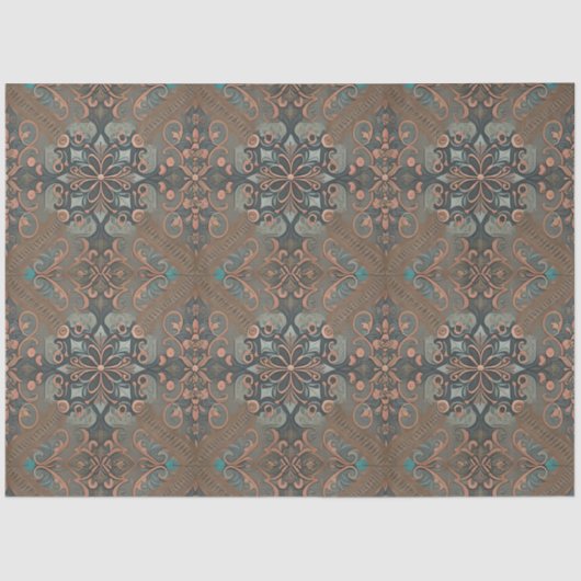 Homely cottage pattern tissuepapier (Voorkant)