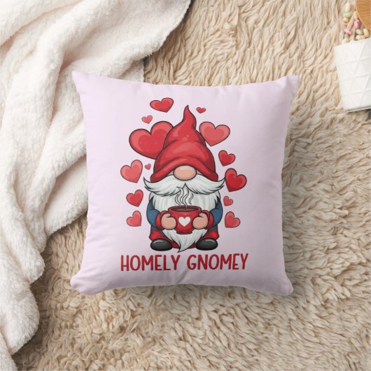 Homely homey red hearts gnome design kussen (Deken)