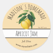 Homemade Abriot Jam Labels (Voorkant)