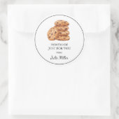 Homemade alleen voor u chocolade koekjes label (Tas)