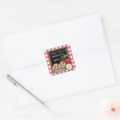 Homemade appeltaart speelsticker vierkante sticker (Envelop)