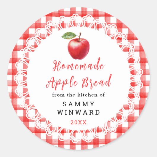 Homemade Apple Bread Label (Voorkant)