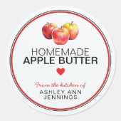 Homemade Apple Butter Label | From the Kitchen Of (Voorkant)