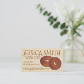 Homemade Apple Cider Donuts Doughnuts Baker Chef Visitekaartje (Staand voorkant)