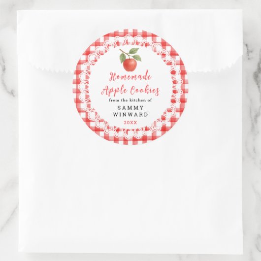 Homemade Apple Cookies Label (Tas)