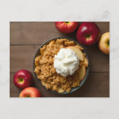Homemade Apple Crisp Recipe Card Briefkaart (Voorkant)