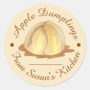 Homemade Apple Dumplings van de keuken Ronde Sticker