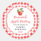 Homemade Apple Muffins Label (Voorkant)