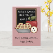Homemade Apple Pie Card Kaart (Gele Bloem)