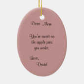 Homemade Apple Pie Kitchen Ornament (Achterkant)