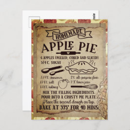 Homemade Apple Pie Recipe| Briefkaart
