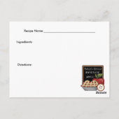 Homemade Apple Pie Recipe Card Briefkaart (Achterkant)