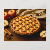 Homemade Apple Pie Thanksgiving Autumn Postcard Feestdagenkaart (Voorkant)