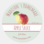 Homemade Apple Sauce Labels (Voorkant)