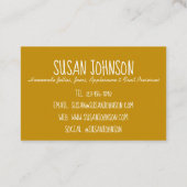 Homemade Applesauce Jar Canning Food Apple Sauce Visitekaartje (Achterkant)