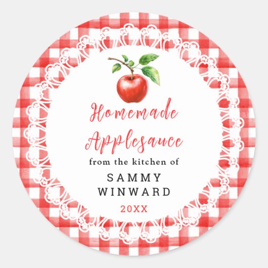 Homemade Applesauce Label (Voorkant)