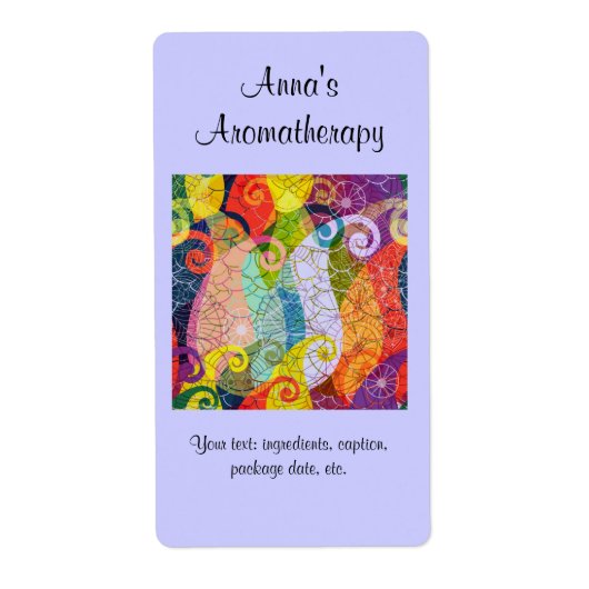 Homemade Aromatherapie Potpourri label (Voorkant)