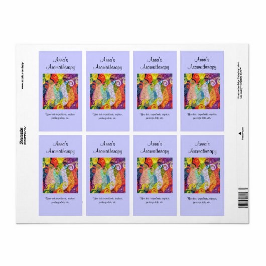 Homemade Aromatherapie Potpourri label (Full Sheet)