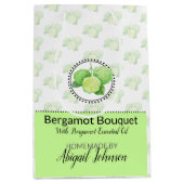 Homemade Artisan Bath & Body Packaging | Bergamot Medium Cadeauzakje (Voorkant)