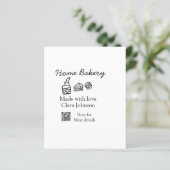 Homemade bakery add jouw tekst name custom (Staand voorkant)