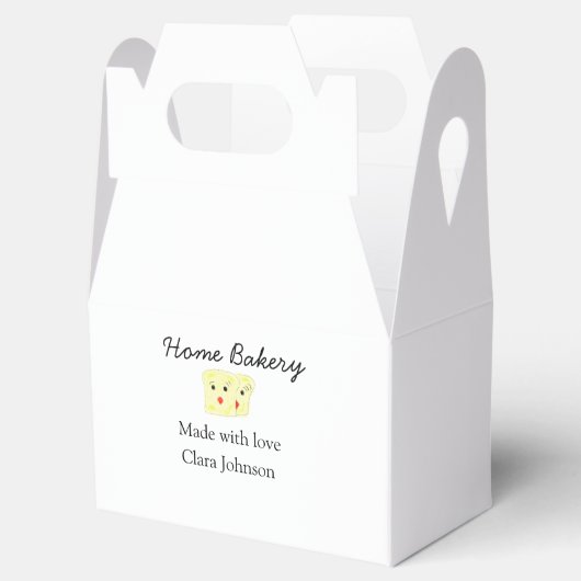 Homemade bakery add jouw tekst name custom bedankdoosjes (Geopend)