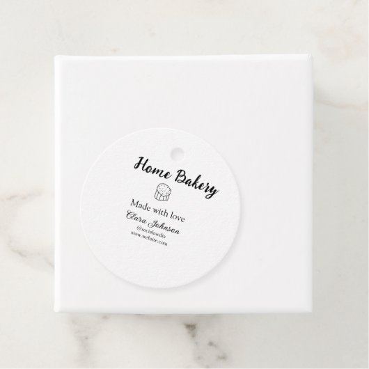 Homemade bakery add jouw tekst name custom bedankjes labels (In situ)