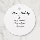 Homemade bakery add jouw tekst name custom bedankjes labels (Voorkant)