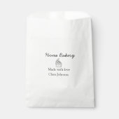 Homemade bakery add jouw tekst name custom bedankzakje (Voorkant)