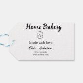 Homemade bakery add jouw tekst name custom cadeaulabel (Achterkant Horizontaal)