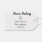Homemade bakery add jouw tekst name custom cadeaulabel (Voorkant (Horizontaal))