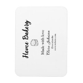 Homemade bakery add jouw tekst name custom magneet