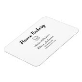 Homemade bakery add jouw tekst name custom magneet (Linkerzijde)