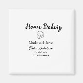 Homemade bakery add jouw tekst name custom magneet (Voorkant)