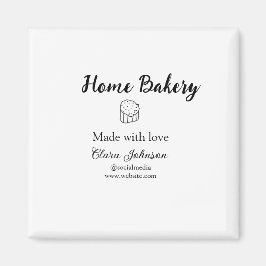 Homemade bakery add jouw tekst name custom magneet