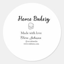 Homemade bakery add jouw tekst name custom