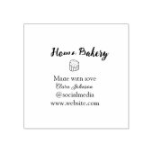 Homemade bakery add jouw tekst name custom rubberstempel (Afrduk)