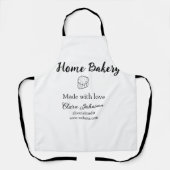 Homemade bakery add jouw tekst name custom schort (Voorkant)
