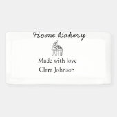 Homemade bakery add jouw tekst name custom spandoek (Horizontaal)