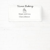 Homemade bakery add jouw tekst name custom spandoek (Insitu)