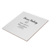 Homemade bakery add jouw tekst name custom tegeltje (Zijkant)