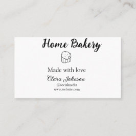 Homemade bakery add jouw tekst name custom visitekaartje