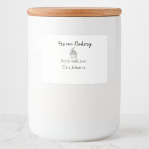 Homemade bakery add jouw tekst name custom voedselcontainer etiket