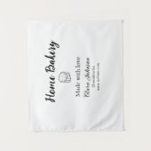 Homemade bakery add jouw tekst name custom wandkleed (Voorkant)