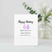 Homemade bakery add your text name custom briefkaart (Staand voorkant)